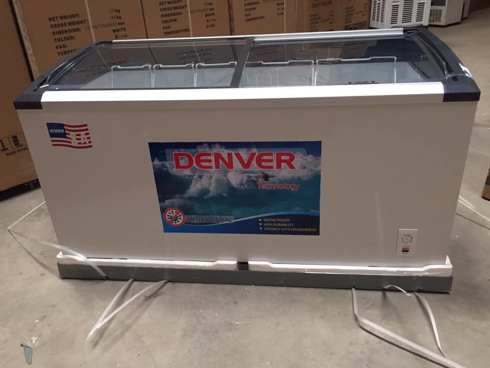 Tủ đông mặt kính cong Denver AS 880K 800 ống đồng
