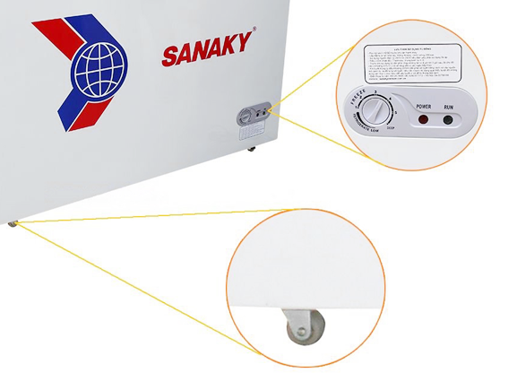 tủ đông Sanaky Inverter 900 lít VH-1199HY3 1 ngăn 3 cánh thiết kế hiện đại