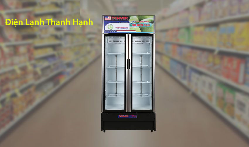 Tủ Mát 2 cánh cửa kính Denver AS-1760TMD Dàn Đồng Dung Tích 1200 Lít giá rẻ