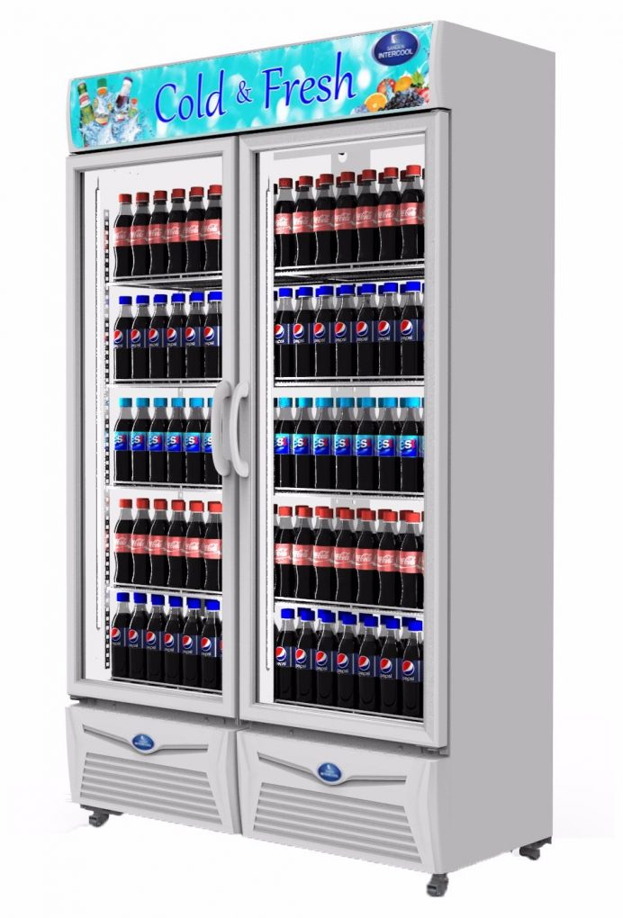 Tủ mát 2 cửa kính Sanden Nhật bản nhập khẩu Thái lan 950 lít rẻ nhất Hà nội
